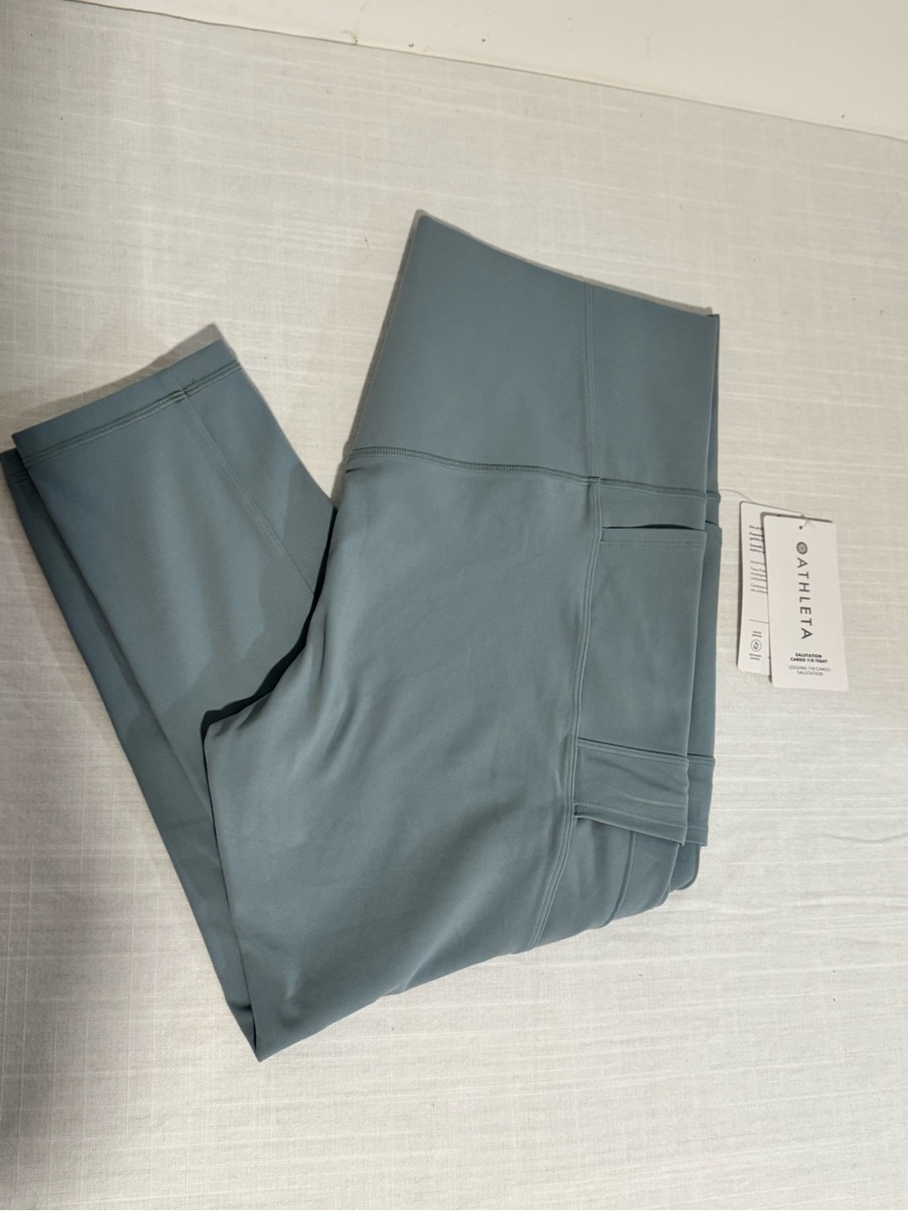Athleta Girls' Teal Pocket Leggings